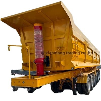 acheter Semi-remorque à décharge lourde et U Type 50/60 Tons Truck Trailer Tandem Boîte hydraulique à renversement online manufacture
