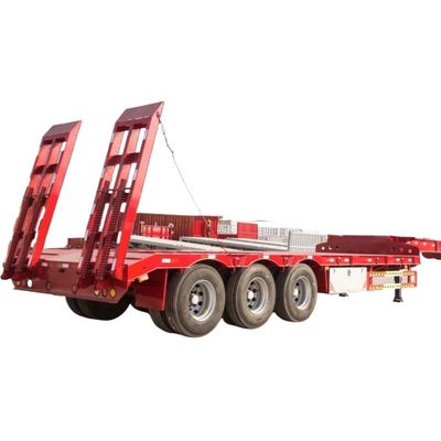 acheter XM Groupe 4 Axle Low Bed Trailer Hydraulique Charge frontale Gooseneck Détachable Lowboy Semi Trailer Pour le Nigéria online manufacture
