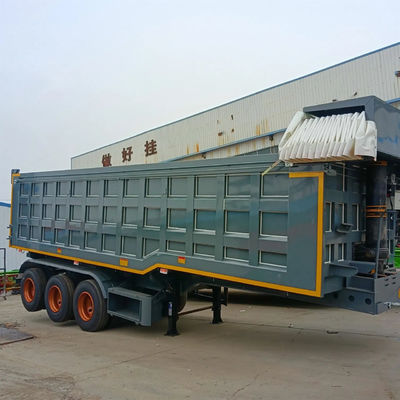 acheter 3 axes JOST 2,0/3,5 pouces Kingpin 12R20 pneus (12R22.5 peut être personnalisé) Dump Semi-remorque online manufacture