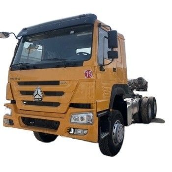 Un bon prix. 30 tonnes d'occasion 6x4 usé HOWO déchargeuse à bascule 371 déchargeuse usée jaune à gauche en ligne