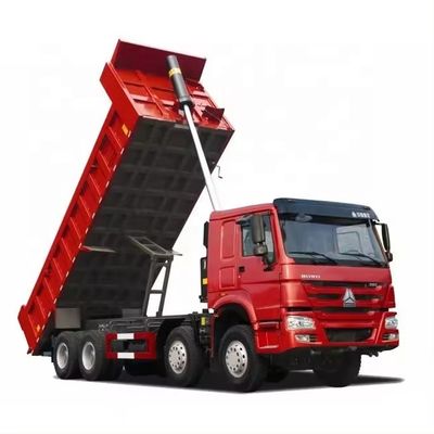 Un bon prix. Vidéo Support technique Utilisé 340 Howo camion de décharge avec moteur Nissan WD615.47 371hp EURO2 en ligne