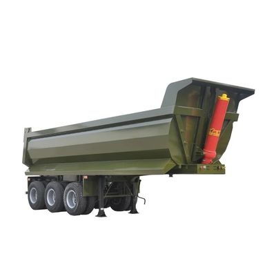 Un bon prix. Trailer arrière de 30 pieds pour le transport de sable, de gravier, de dureté d' acier, soudage solide, semi-remorque en ligne