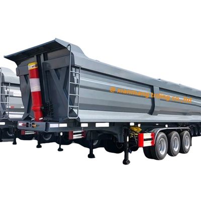 Un bon prix. 40 mètres cubes 60 tonnes de remorque arrière de type Tri axle pour la vente en ligne
