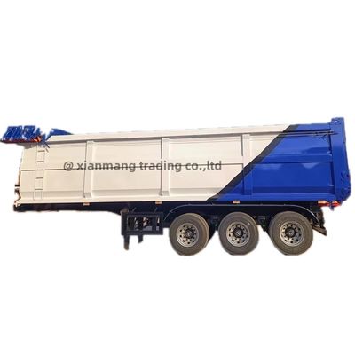 Un bon prix. 3 / 4 essieux 45 mètres cubes 70 tonnes camions à décharge à bascule, remorque hydraulique en Chine en ligne