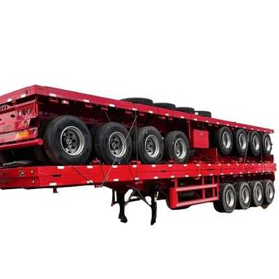 Un bon prix. Fabrication personnalisée 40ft semi-remorque plat 2 essieux 3 essieux 4 essieux Dolly tracteur châssis pour la connexion en ligne