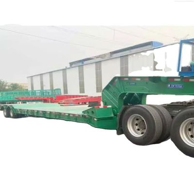 Un bon prix. 80 tonnes 3 essieux basse lit remorque détachable col de poule Lowboy remorque à vendre en Guinée et au Kenya en ligne