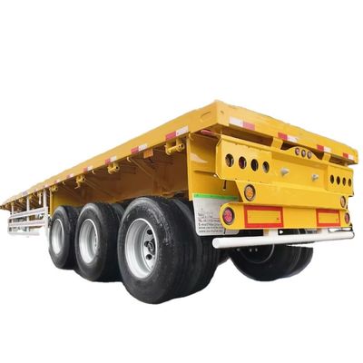 Un bon prix. Transports de conteneurs 2 3 4 essieux 20 pieds Plateforme Semi-remorque à plat Semi-remorque à vendre avec Fuwa / BP Axle en ligne