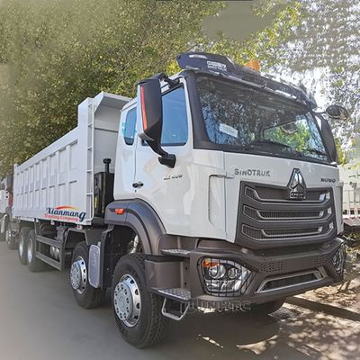 Un bon prix. Comment NX Droite ou gauche conduite à la main 320-400HP deuxième main TIPPER camion 12 roues 8X4 MINING DUMP camion réservoir de carburant 400L en ligne