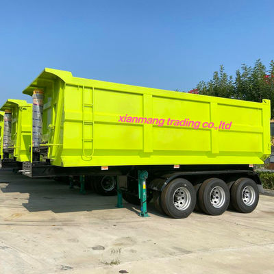 Un bon prix. 24m3 3 axes Dump Semi-remorque en forme de U standard de seau (taille 9400 mm × 2400 mm × 3300 mm) en ligne