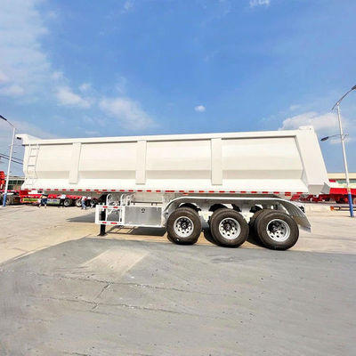 Un bon prix. 24m3 3 axes Dump Semi-remorque en forme de U standard de seau (taille 9400 mm × 2400 mm × 3300 mm) en ligne