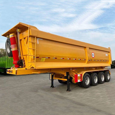 Un bon prix. 4 axes 80 tonnes 12R20 (12R22.5 peut être personnalisé) Pneus Original Axle Dump Semi-remorque U-Bucket en ligne