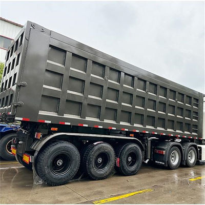 Un bon prix. Semi-remorque standard à trois axes de 24 m3 de volume et de 60 tonnes de capacité de charge en ligne