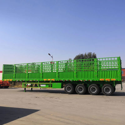 Un bon prix. Tout neuf 3 essieux 60 tonnes 12,00R20 pneus 12 pneus remorque murale latérale post clôture semi-remorque de fret en ligne